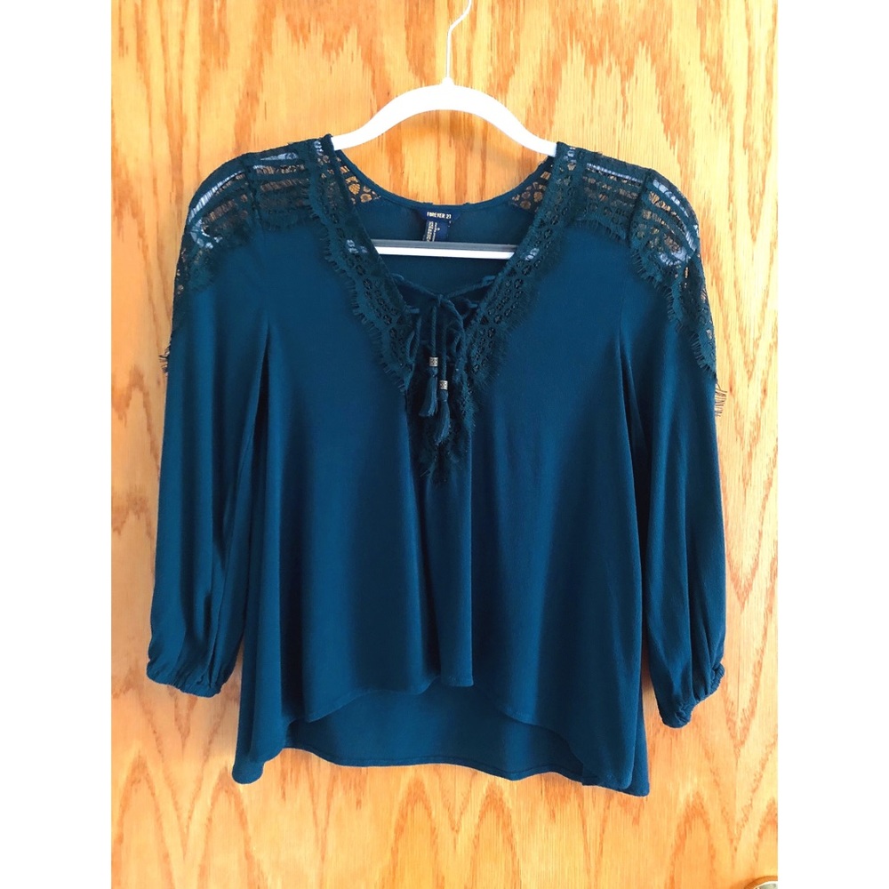 Lace-Up Blouse